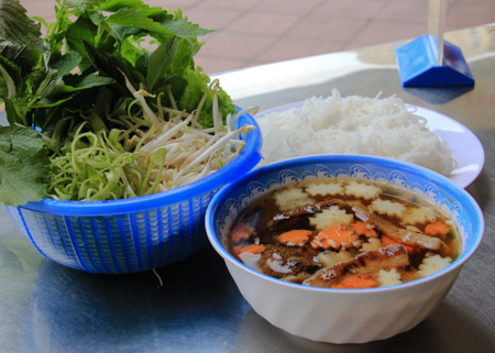 Bun Cha Ha Noi or Hanoi Style Grilled Pork and Noodles
