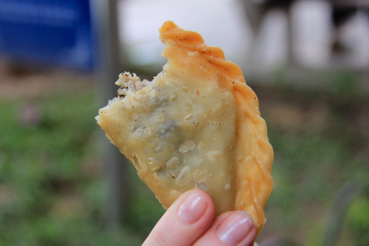 Vietnamese crispy fried dumpling or Banh goi
