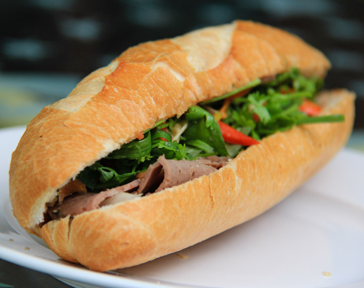 Banh Mi Cha Bo or Vietnamese Beef Sandwich