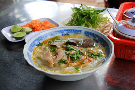 Bun Mang Vit or Duck and Bamboo Noodle Soup