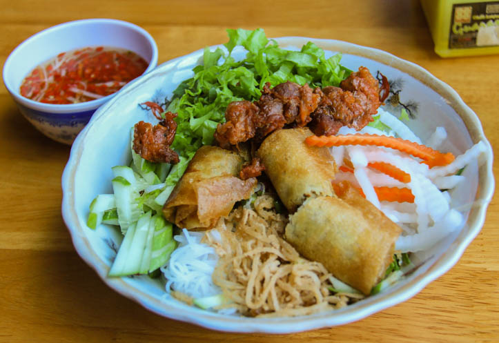 Bun thit nuong or grilled pork and vermicelli