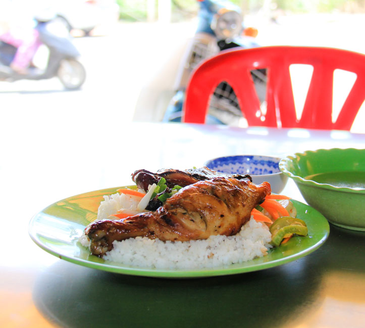 Com Tam Ga Nuong or Vietnamese Grilled Pork and Broken Rice