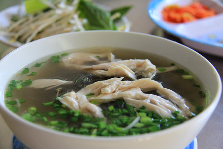 Mien Ga or Chicken Glass Noodle Soup